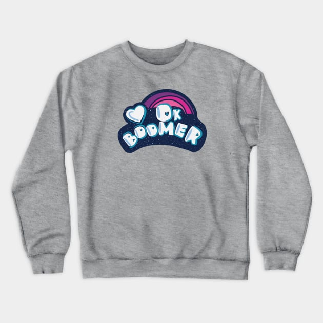 My little Boomer Crewneck Sweatshirt by AmyNewBlue